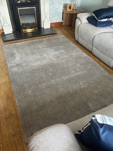 Large Stone Grey Rug 230cm x 160cm