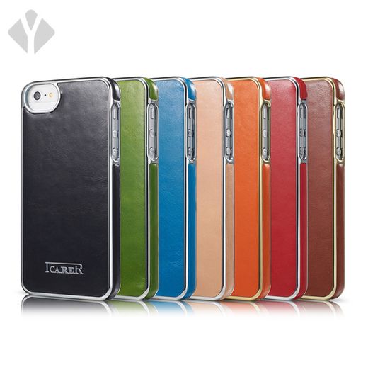 iPhone 5/5s/5se Electroplating Leather Back Cover