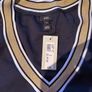 River Island Navy Gold Trim T-Shirt Image 6