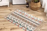 Colorful Area Rug Small Rugs for Living Room Moroccan Rug with Tassels Geometric Printed 60x90cm Machine Washable Flatweave Rug Runner Carpet for Bedroom, Kitchen, Entryway,Hallway MULTIPLE COLOURS/SIZES AVAILABLE (FREE POSTAGE)