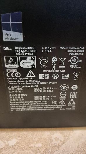 DELL OptiPlex 3040M micro pc  Intel