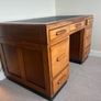 Mid-Century Hardwood Executive Desk Image 3