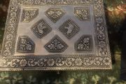 Vintage silver jewellery box free postage