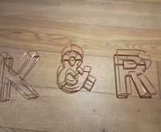 rose gold letters