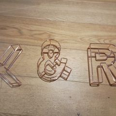 rose gold letters