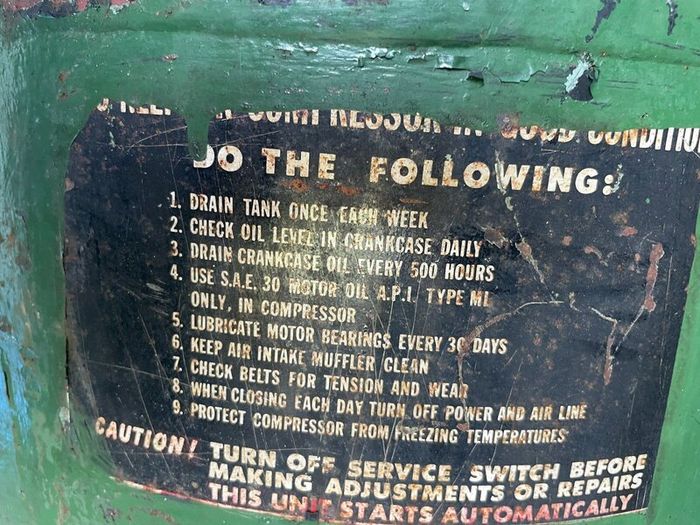 Old American vintage machinery