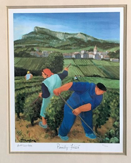 Margaret Loxton - Burgundy Vineyards Set of 4 limited edition prints
