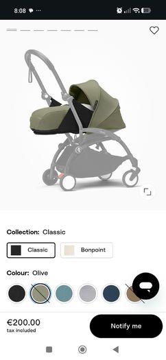 YOYO 0+ newborn pack - Olive unisex colour