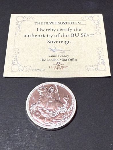 Sovereign Silver Coin