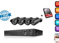 main image for ad Cctv System, 4 Cameras 3000tvl Hd 1080n + Hdd - 1 Year Warranty