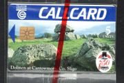 1995 Ireland 5 unit 750th Anniversary of Sligo with picture of Dolmen at Carrowmore, Co. Sligo (Gemplus GEM1) Call Card Mint in Packaging Telecom Eireann card number 1108