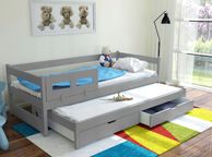 main image for ad Trundle Bed Tomek + 2 mattresses real wood frame + 2 drawers