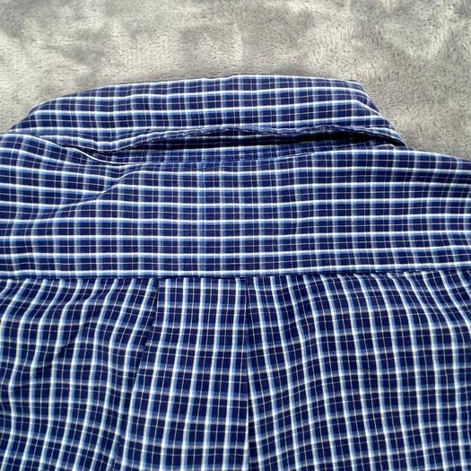 Ralph Lauren Mens Button Down Blake Shirt Blue Check - Size L