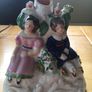 Staffordshire figurine of sleeping couple - spill vase Image 2