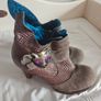 Rare Vintage Irregular Choice Bronze Brown Booties Image 10