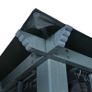 Gazebo with Curtain and String Lights 300x300 cm Anthracite Aluminium Image 6