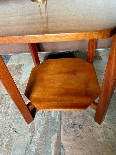 Unique 1950s Mid Century Solid Teak Side Occasional or Small Coffee table