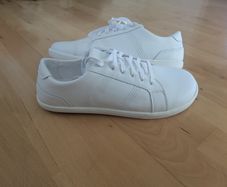 White Leather Barefoot Shoes UK9.5