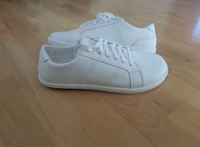 White Leather Barefoot Shoes UK9.5