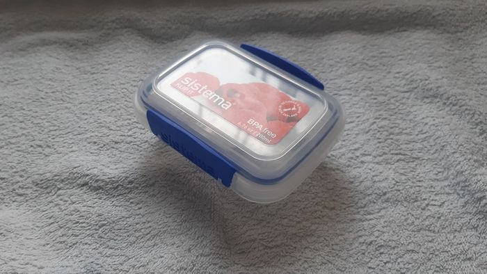 Sistema Rectangular Klip It Food Storage Box 200Ml Blue Lunchbox Home Office School College
