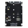 Black B key Socket 2 M.2 NGFF SATA SSD to 2.5 SATA Adapter Card with Case Image 4