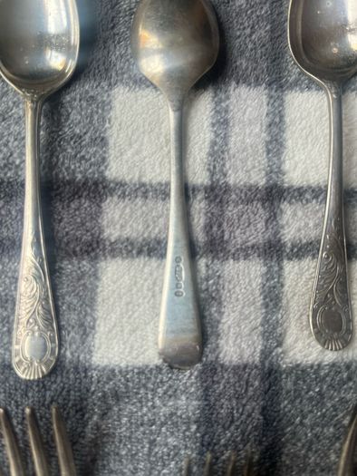 19-Piece Vintage EPNS Silver-Plated Cutlery & Serving Utensil Lot