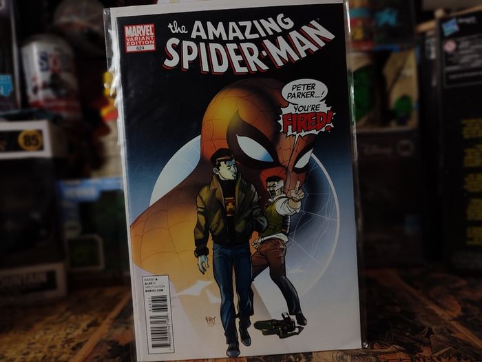 The Amazing Spider-Man ! Issue #624 ! You're Fired Variant Cover ! 2010 ! by Marvel !