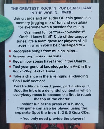 Spot the Intro - music game