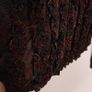 B. Young Dark Brown Black Sheer Mesh Ruffle Frill Textured Gothic Vampire Blouse Top Size L/XL Image 10