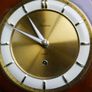 Vintage Junghans Exacta Wall Clock Mid Century Wood Frame Rope Trim Mcm (works Well) Image 4
