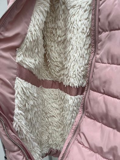 Next girls sherpa lined hooded padded coat, Age 9 (Free girls clothes/items for first buyer to offer asking price on this)