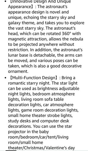 Astronaut Nebula Led night light