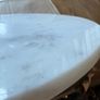 New 24cm diameter solid marble chopping board or cake plate Image 5