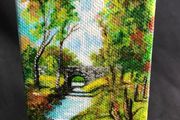 Miniature - Acrylic on Canvas - Rural Irish Scene