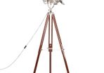 Tripod Floor Lamp Solid Mango Wood 180 cm