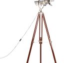 Tripod Floor Lamp Solid Mango Wood 180 cm