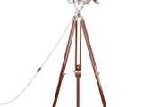 Tripod Floor Lamp Solid Mango Wood 180 cm