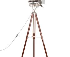 Tripod Floor Lamp Solid Mango Wood 180 cm