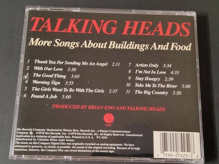 Talking Heads - More Songs About Buildings And Food  (CD)