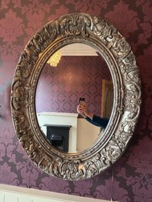 Antique carved mirror