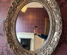 Antique carved mirror