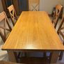 Solid oak dining table with 6 chairs Image 4