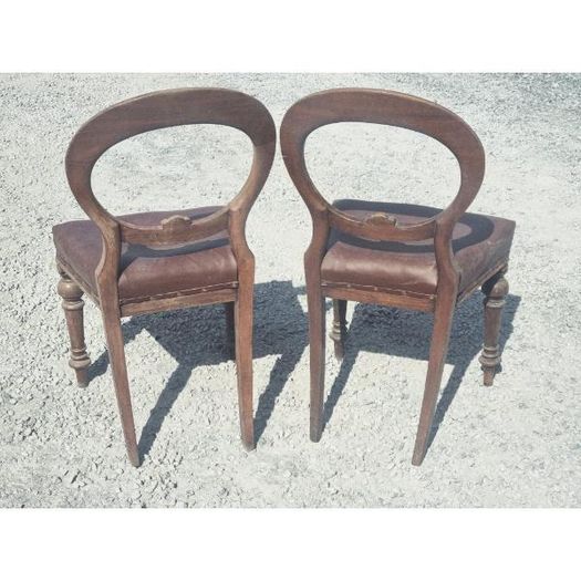 Balloon Back Chairs Pair KAS1307