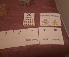 Maths educational flash cards