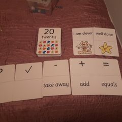 Maths educational flash cards