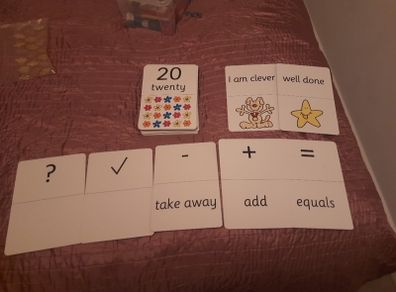 Maths educational flash cards