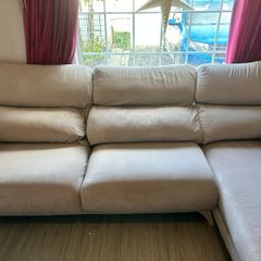 Large sofa, L shape with storage & single chair, all reclining