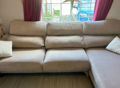 Large sofa, L shape with storage & single chair, all reclining