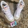 Premium Nike Blazer High Leather Suede White Purple Image 2
