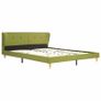 Bed Frame Green Fabric 150x200 cm Image 2